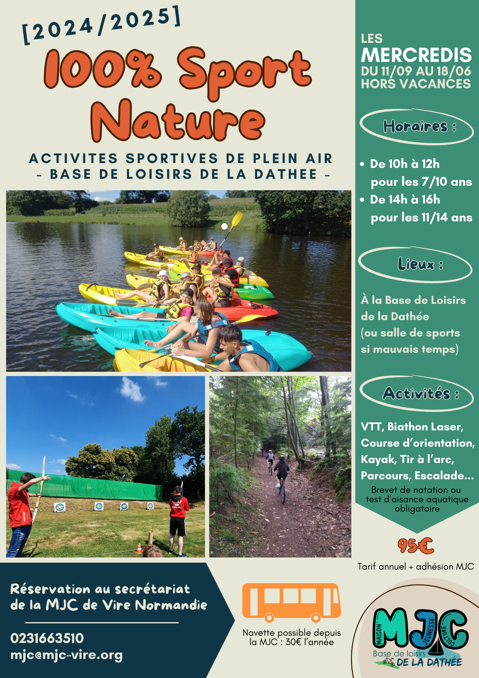 Activité 100% sport nature